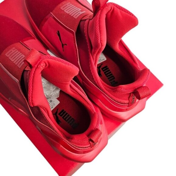 Puma Fierce Womens Fierce 2 High Risk Red High Top Trainers Size 7 - Picture 3 of 9
